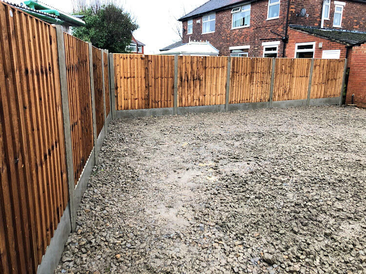 Fencing supplied and installed in Withington